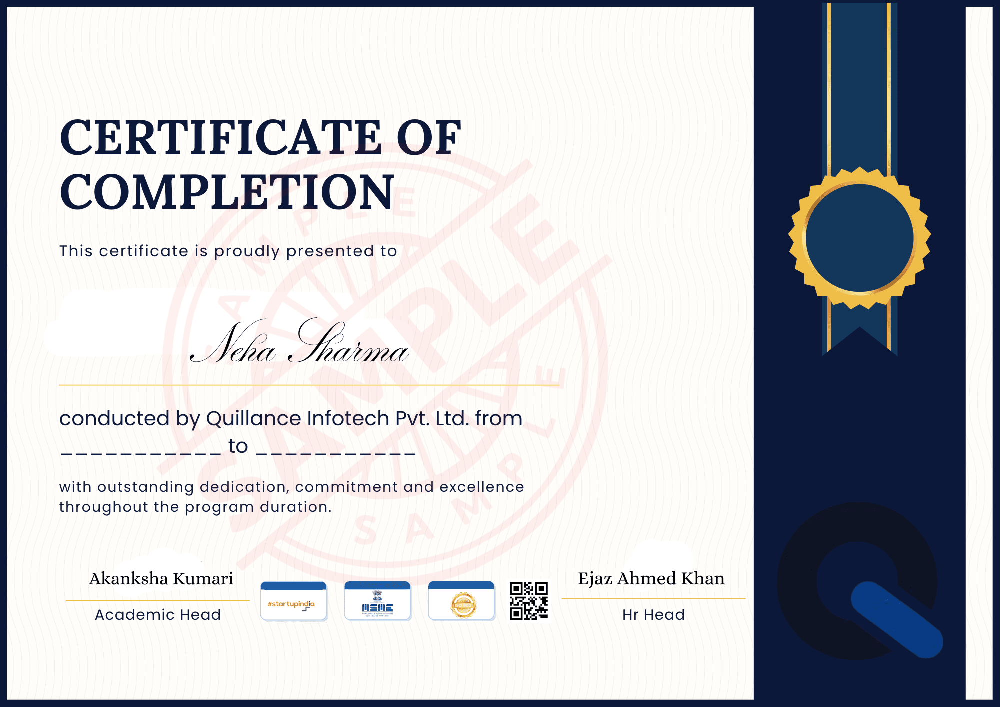 Training Certificate